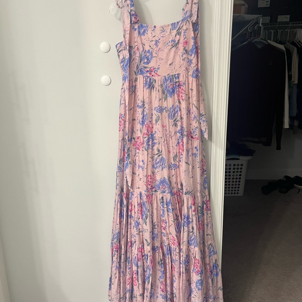Floral Pink Maxi Dress
